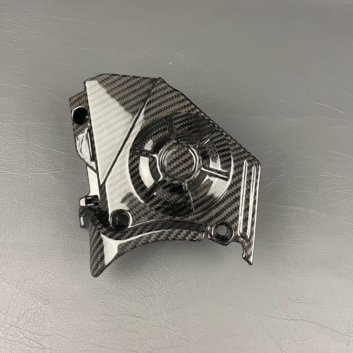 Aprilia RS660 Carbon Fiber Sprocket Cover Protector – view 2