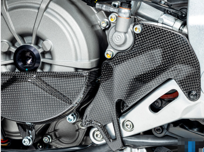 Ducati Streetfighter V2 Carbon Fiber Front Sprocket Cover – view 3