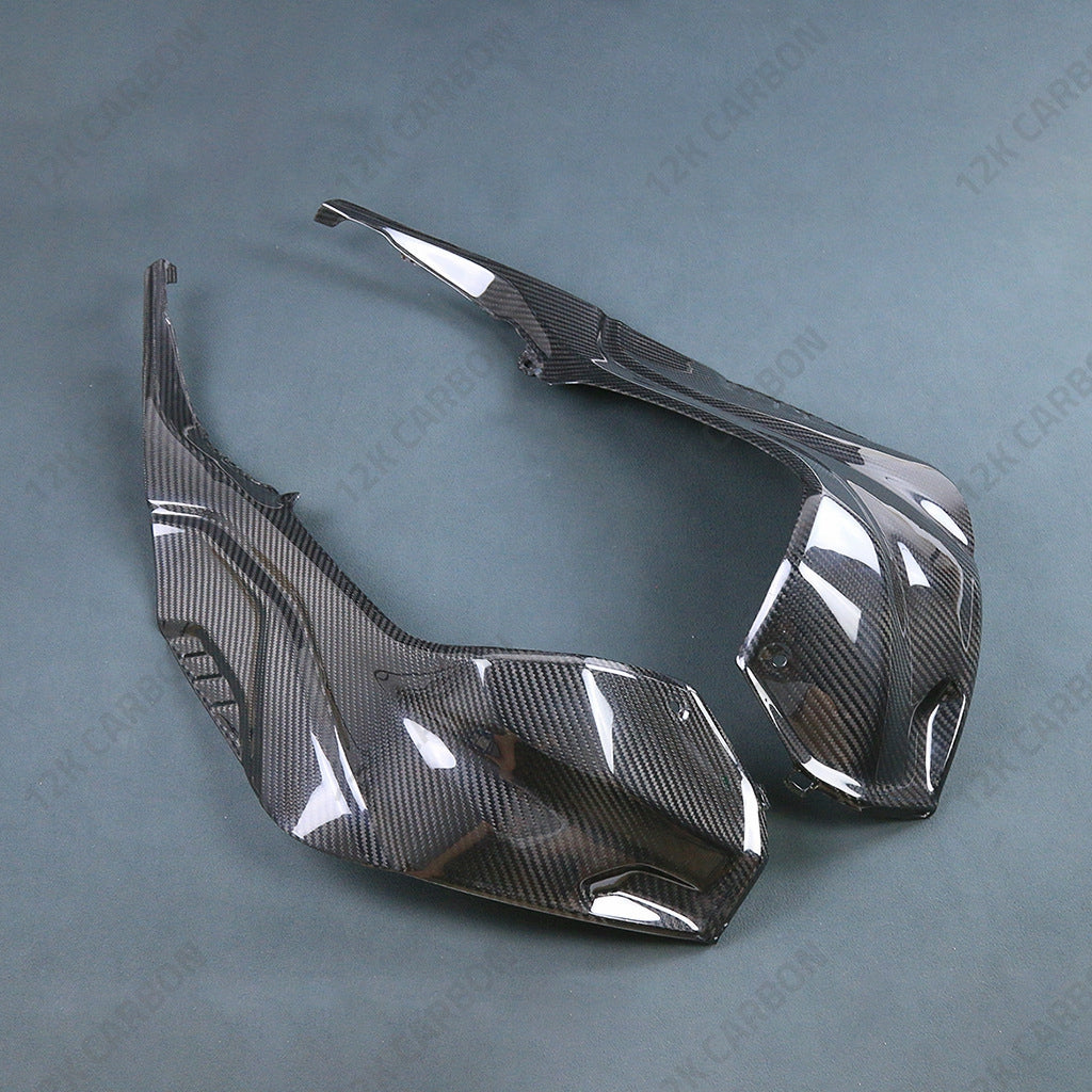 BMW S1000RR M1000RR Carbon Fiber Tank Side Panels Full Version