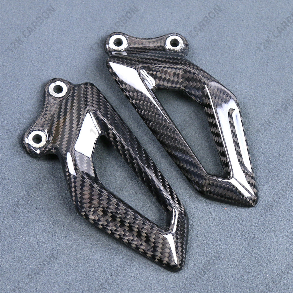BMW S1000RR M1000RR M1000R Carbon Fiber Heel Guards – view 3