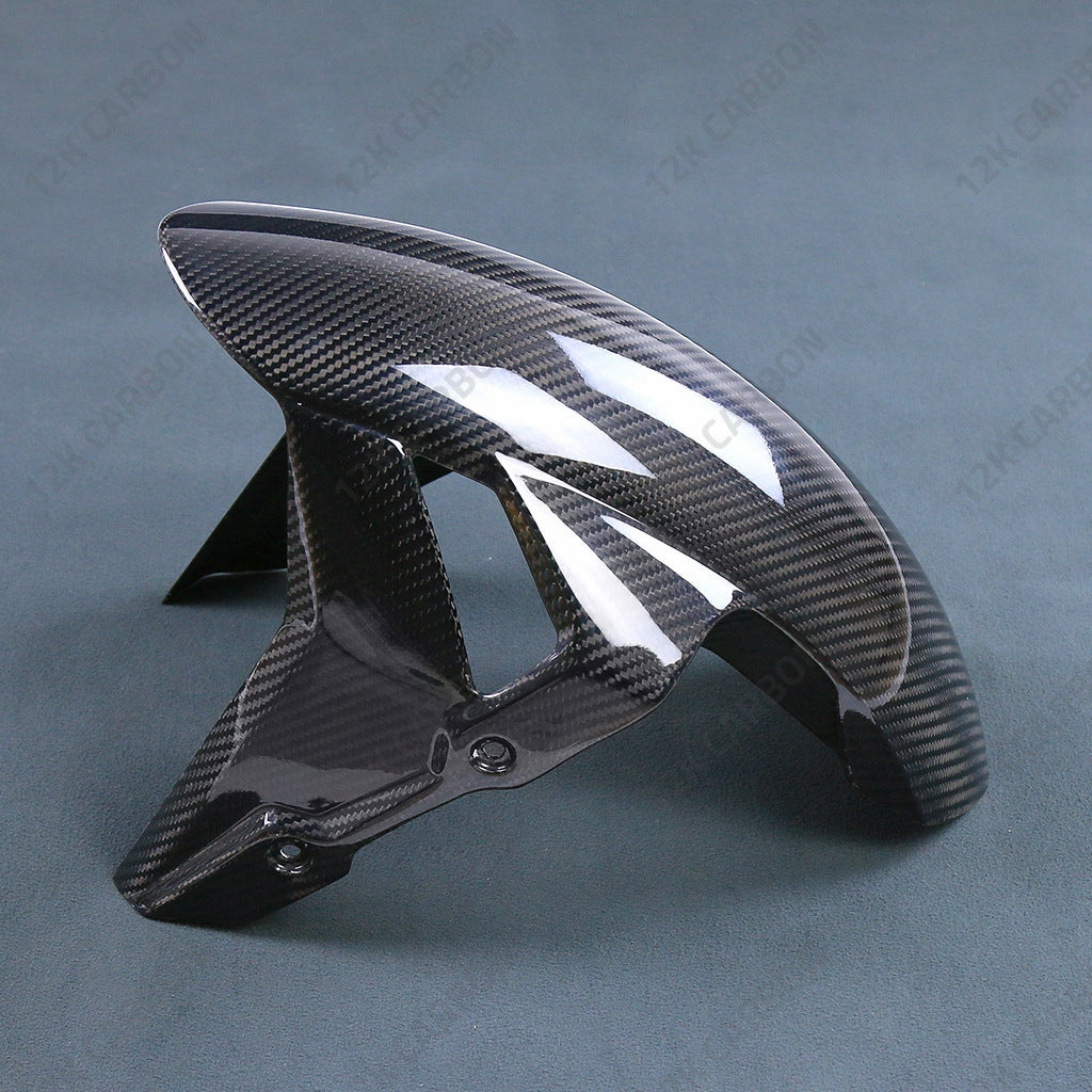 BMW S1000RR CARBON FIBER FRONT MUDGUARD FENDER HUGGER – view 2