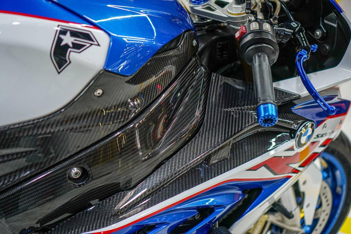BMW S1000RR 2015-2018 Carbon Fiber Dashboard Upper Side Fairing – view 2