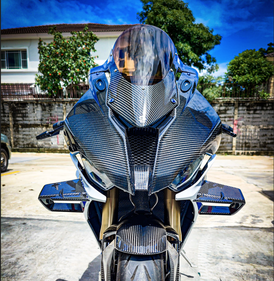 BMW S1000RR M1000RR Carbon Fiber Front Fairing Cowl – view 2