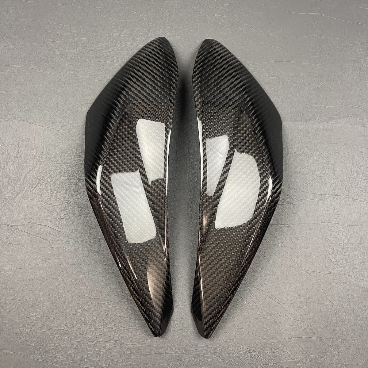 Ducati Hypermotard 950 Carbon Fiber Rear Side Fairings (No Handle Version)