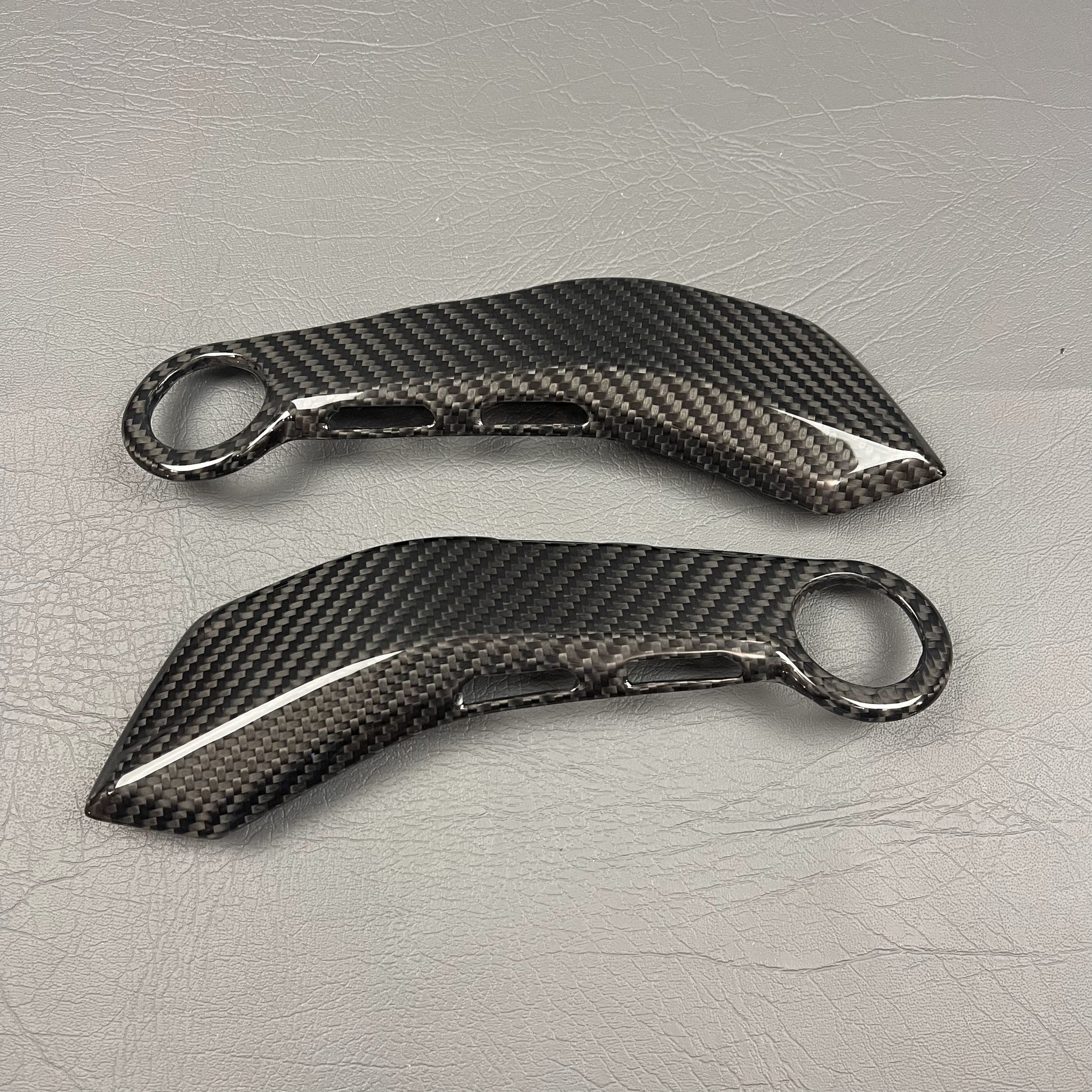 Ducati Monster 937 Carbon Fiber Frame Protectors – view 2