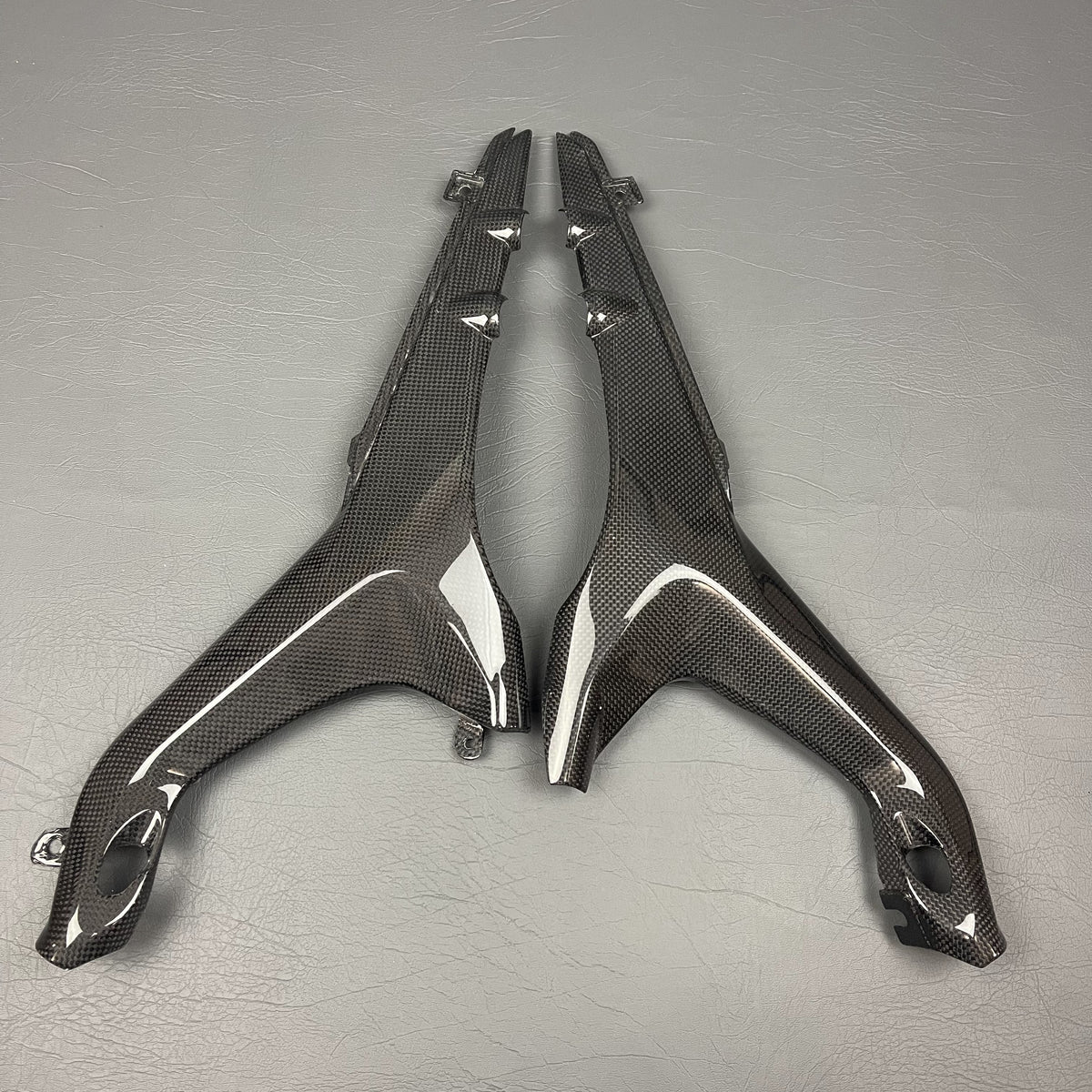 Ducati Streetfighter V4 Carbon Fiber Under Seat Subframe Covers