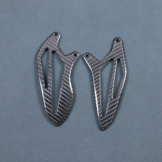 YAMAHA R7 Carbon Fiber Heel Footrest Panels